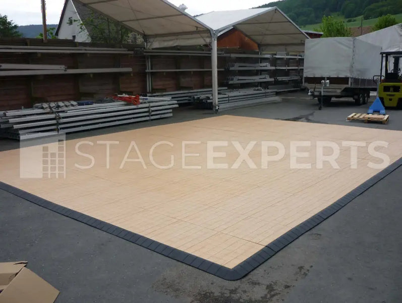Wood-Effect Interlocking Dance Floor 5m x 5m Pack