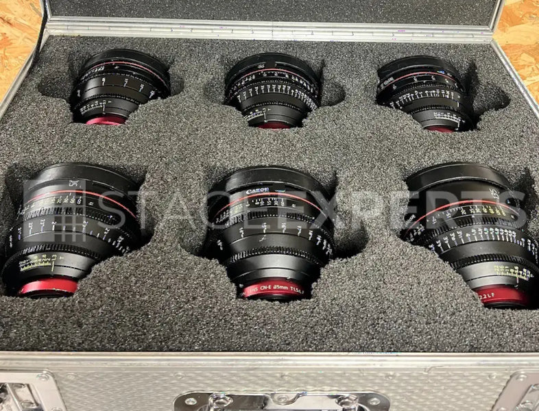 Canon CN-E EF Prime Set x6 – 14–135mm Cinema Lenses