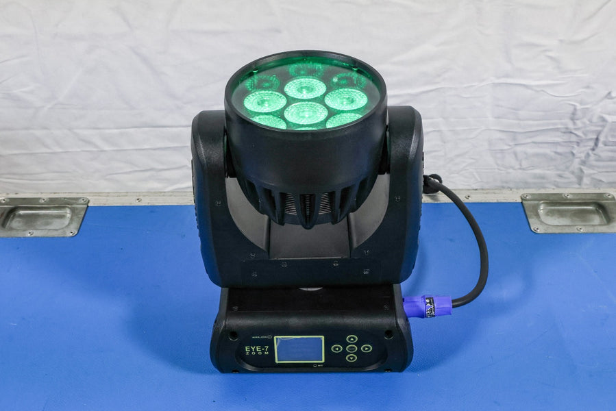 Futurelight EYE-7 QCL Zoom Wash Set of 4 with W-DMX & Case