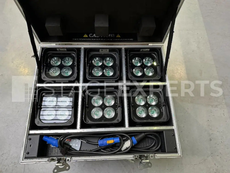 Chauvet WELL Fit IP65 Uplights – 6x with Charging Case
