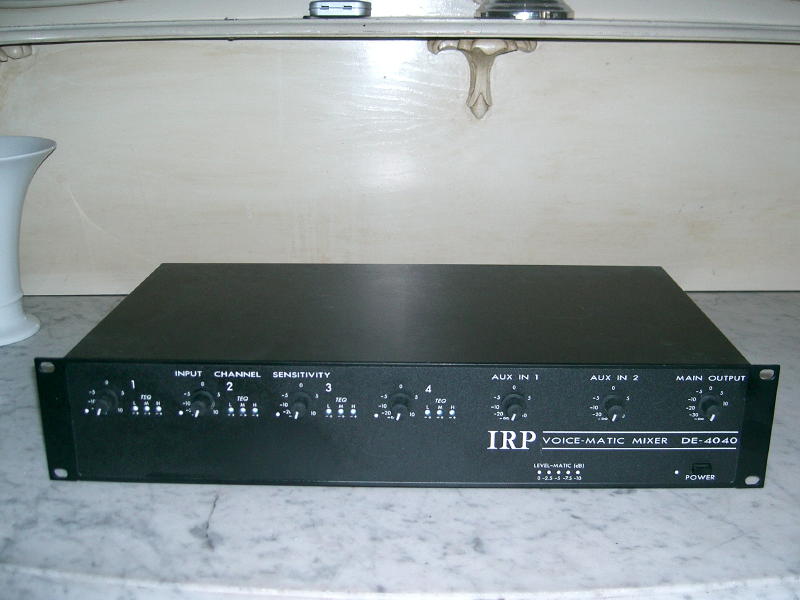 IRP DE-4040 Voice-matic Mixer – 4-Channel Mic/Line Auto Mix