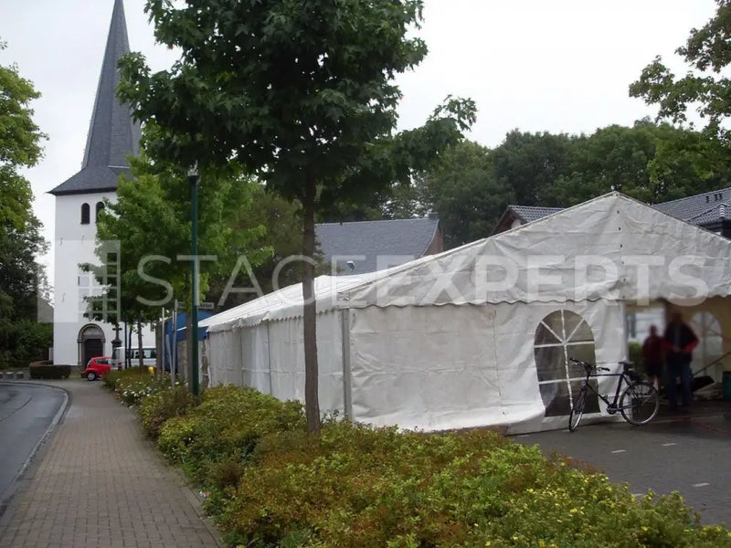 Used Marquee 10 x 23 m – White PVC, 2.3 m Side Height