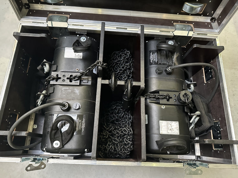 CM Lodestar F500 500kg Electric Chain Hoists, 10m Chain (Set of 6)
