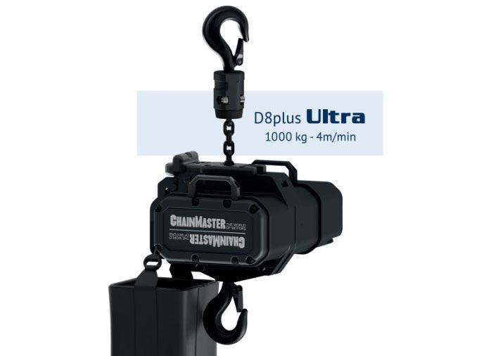 ChainMaster D8+ 1000kg Ultra hoist with 25m chain