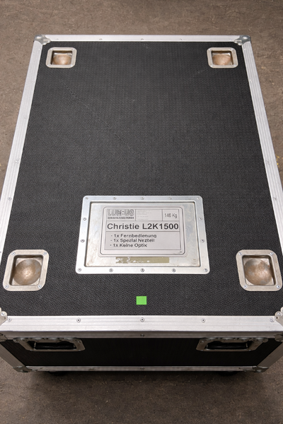 Christie L2K1500 Projector with Flight Case, Frame & Remote