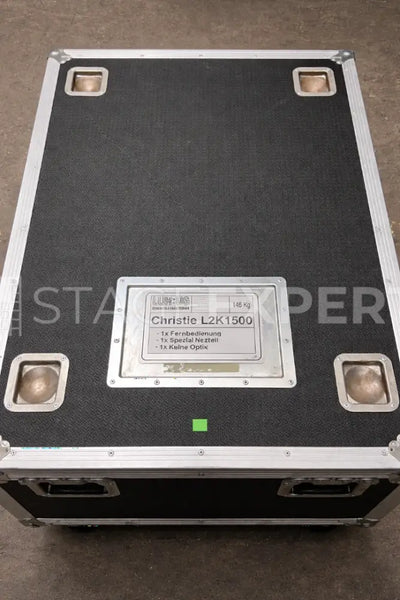 Christie L2K1500 Projector with Flight Case, Frame & Remote