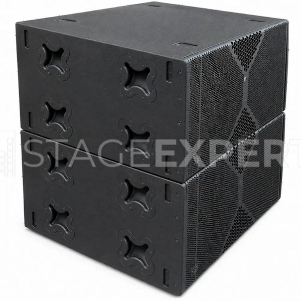 NEXT LAS418A Active Subwoofer Set with Covers & Castors