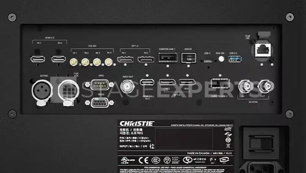 Christie M 4K25 RGB laser projector – 25,000 lm 4K UHD 3DLP