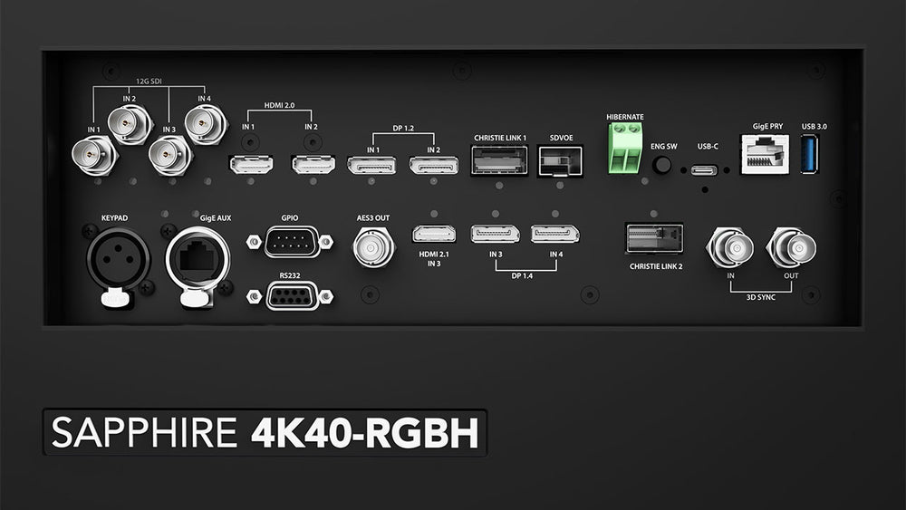 Christie 4K40‑RGBH 4K Laser Projector, 36,400 lm Event Projector