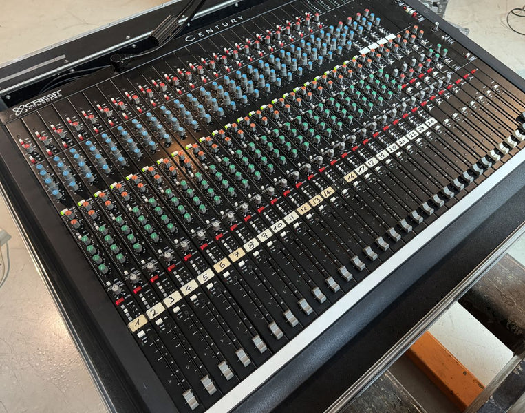 Crest Century TC-24/8/3 Analogue Mixer with Case & PSUs