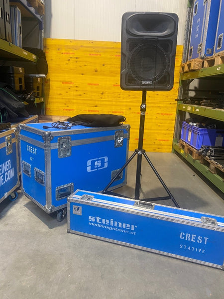 Crest LQ12P Active Loudspeaker Pair – Complete PA Bundle