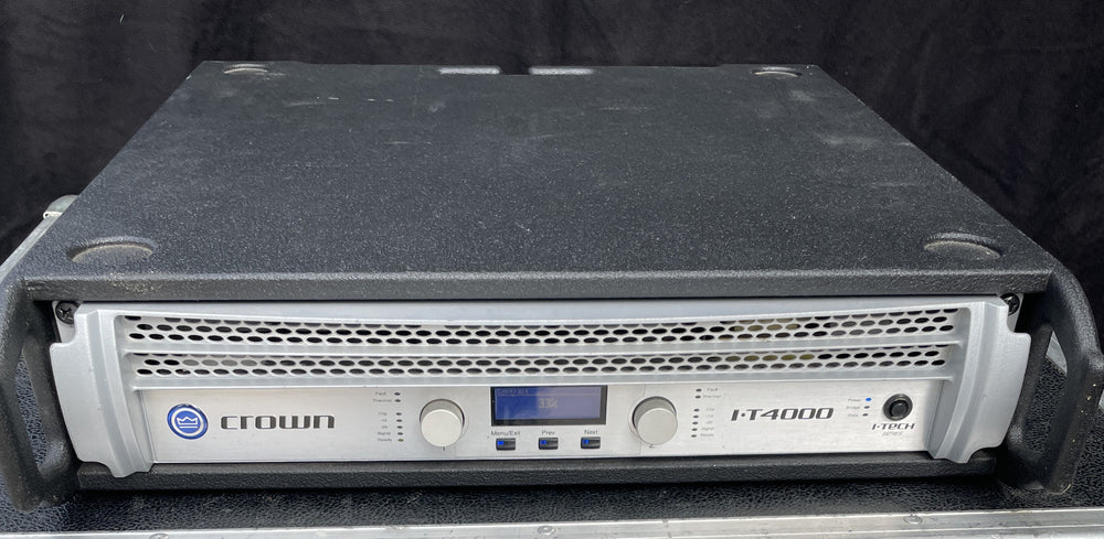 Crown I‑Tech 4000 2‑channel amplifier – serviced, low hours