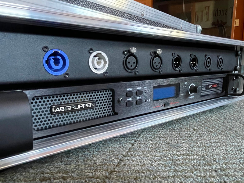 Lab Gruppen IPD 2400 DSP Amplifier with Thon Rack Case and Panel