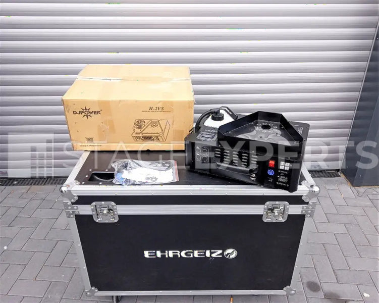 DJ Power H-2VS Vertical Fog Machine, 3000W RGB LED