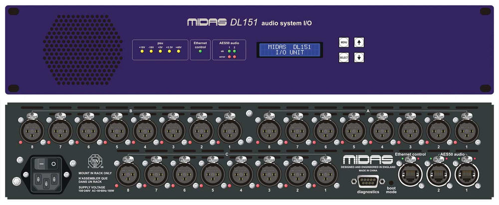 Midas DL151 Digital Stagebox – 24 Inputs for Pro Audio
