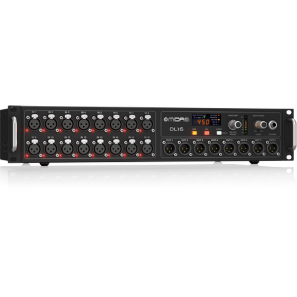 Midas DL16 Digital Stage Box – 16 In/8 Out, ADAT, Ultranet