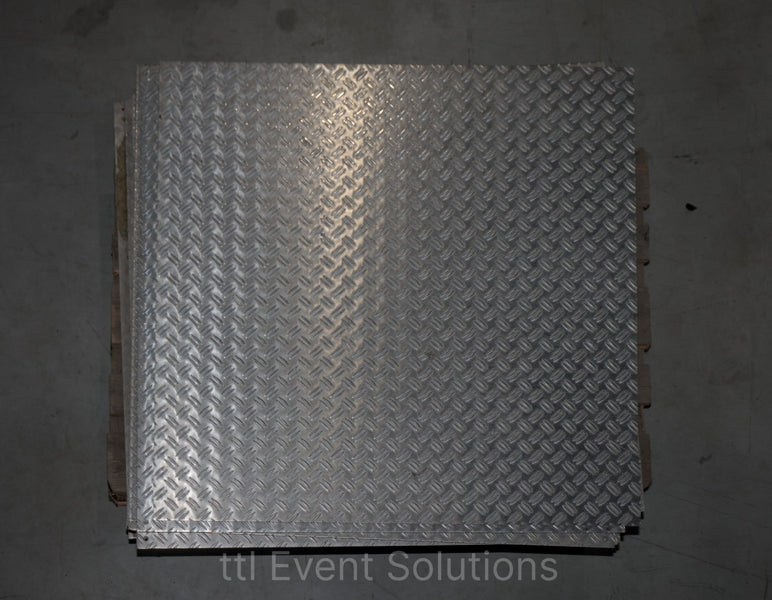 Aluminium Chequer Plates – 66-piece batch for staging