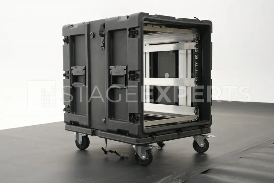 SKB 3RR 9U Shockmount Rack – Removable Insert, Castors Included