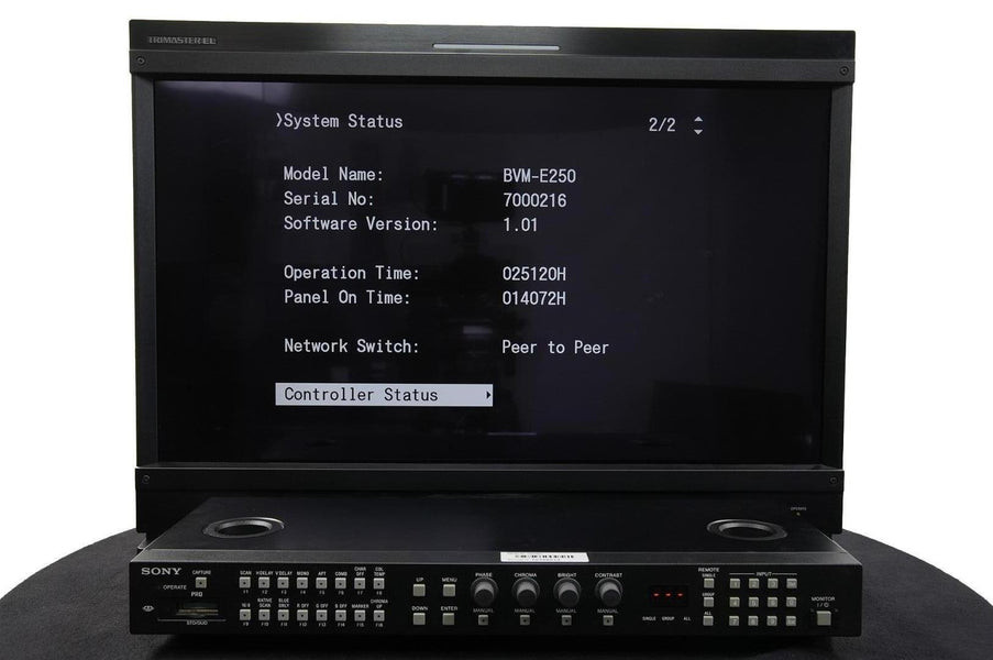 Sony BVM-F250 Monitor + BKM-16R Control Unit Package