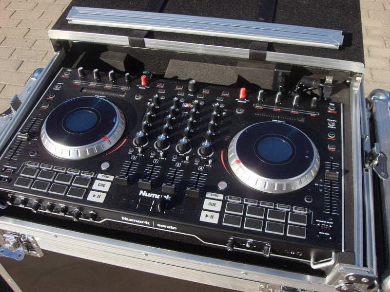 Numark NS6II DJ Controller with Case – 4‑Channel Serato