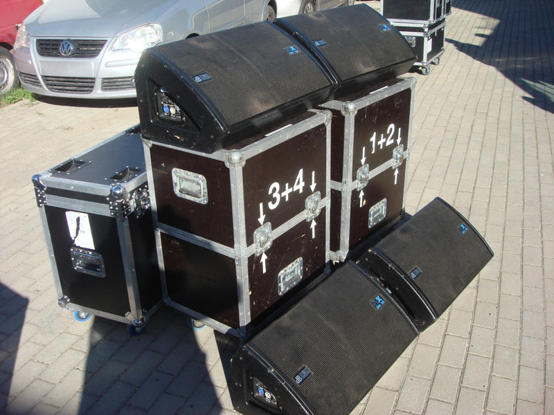 dBTechnologies DVX DM12 Monitors – 4x with Double Cases