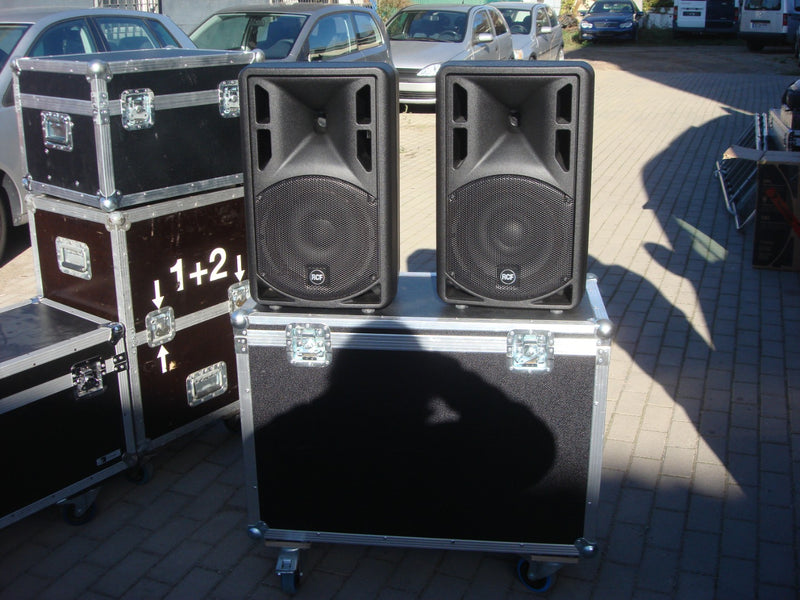 RCF ART 310-A Mk IV Pair + Double Flight Case – Excellent