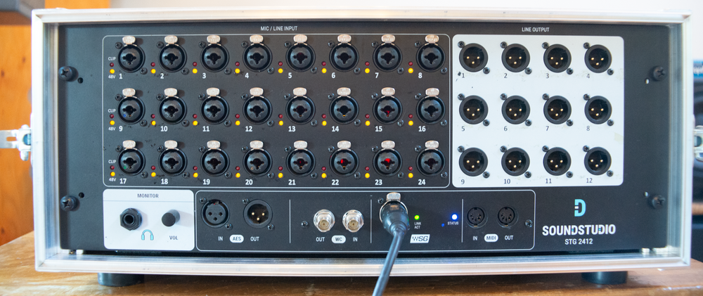 Soundstudio STG-2412 I/O Rack in 4U Case | Stagebox