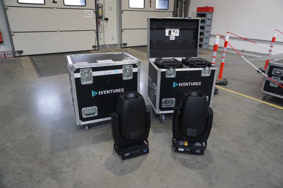Clay Paky Sharpy Plus with flight cases and accessories