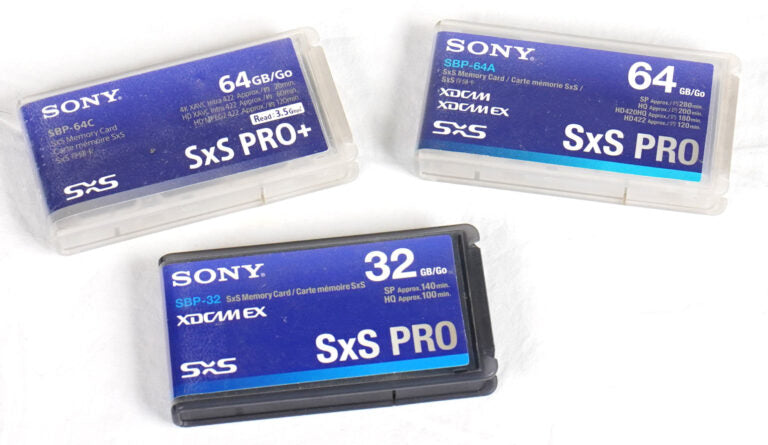 Sony SxS Pro Memory Card Set (33) with Pelicase – 64/32GB