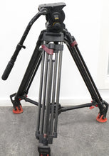 Load image into Gallery viewer, Sachtler Speed Lock CF &amp; Vinten Vision 100 Tripod Kit System
