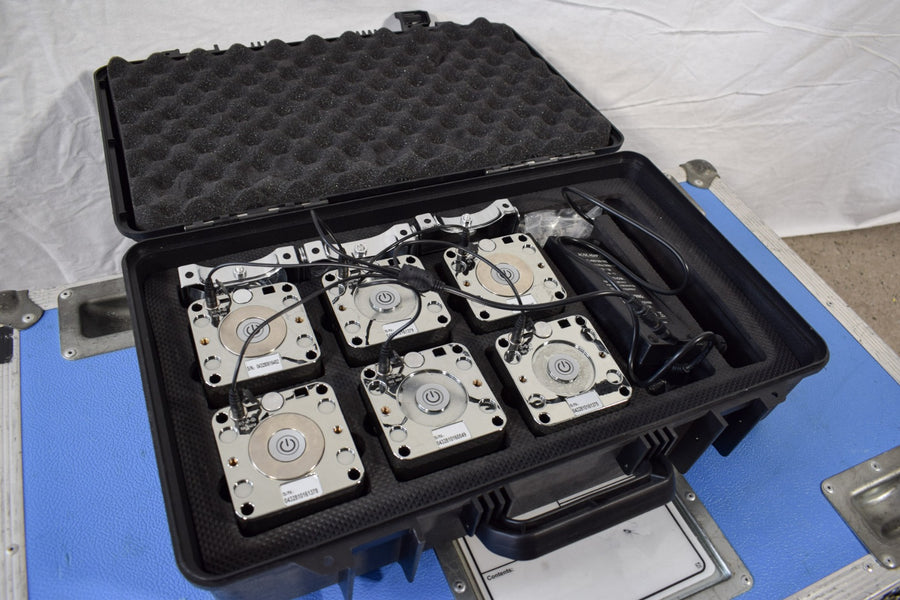 Prolights Dot-Q Wireless Uplights – 6x Set with W-DMX