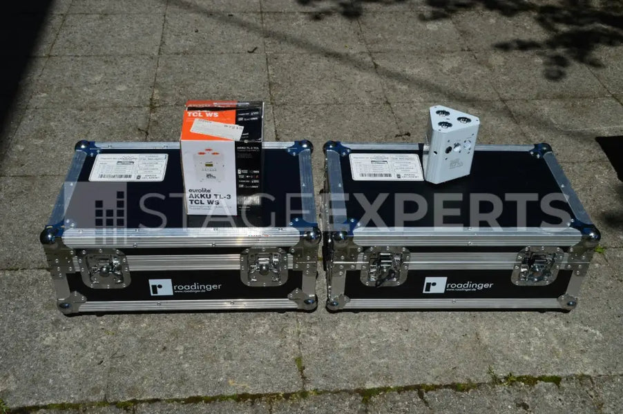 Eurolite AKKU UP-4 HCL W-DMX Set – 16 Spots with Case