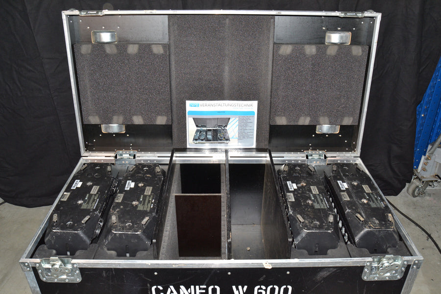 Cameo Zenit W600 Outdoor LED Wash – Set of 4 with Case