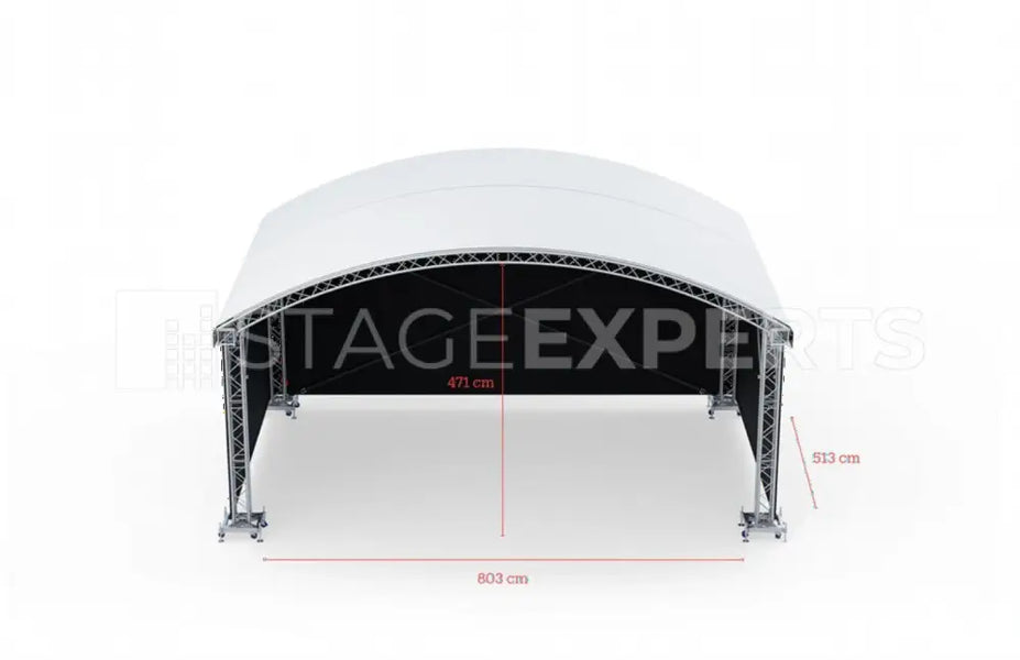 Prolyte ARC ROOF 8x6m stage roof system – used, complete