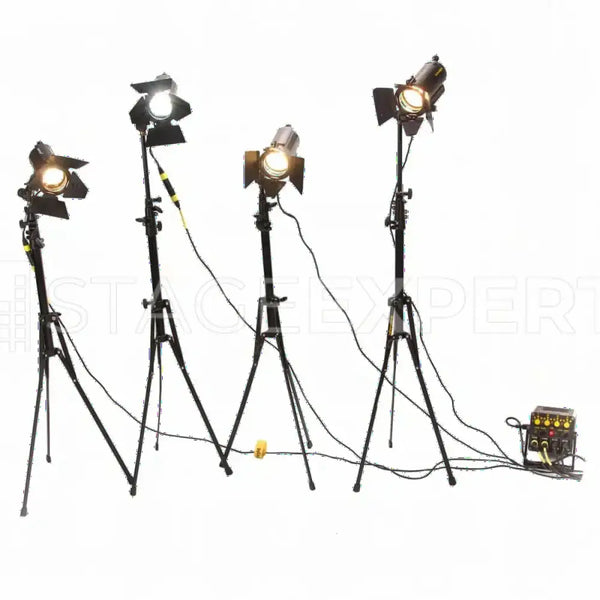 Dedolight Five Fresnel Light Set with Accessories for Studio