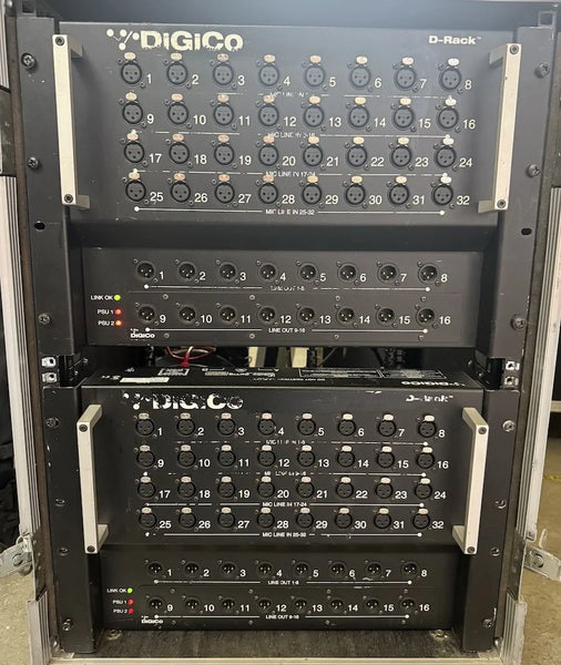 DiGiCo SD9 Core 2 Rack‑Pack with D‑Rack Digital Console