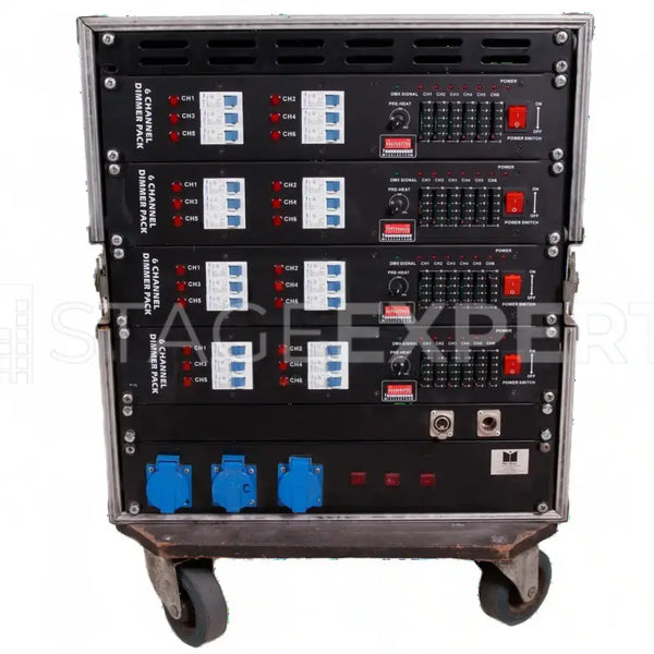 SE Misc 24 Channel Dimmer Rack – 63A with Harting Outputs