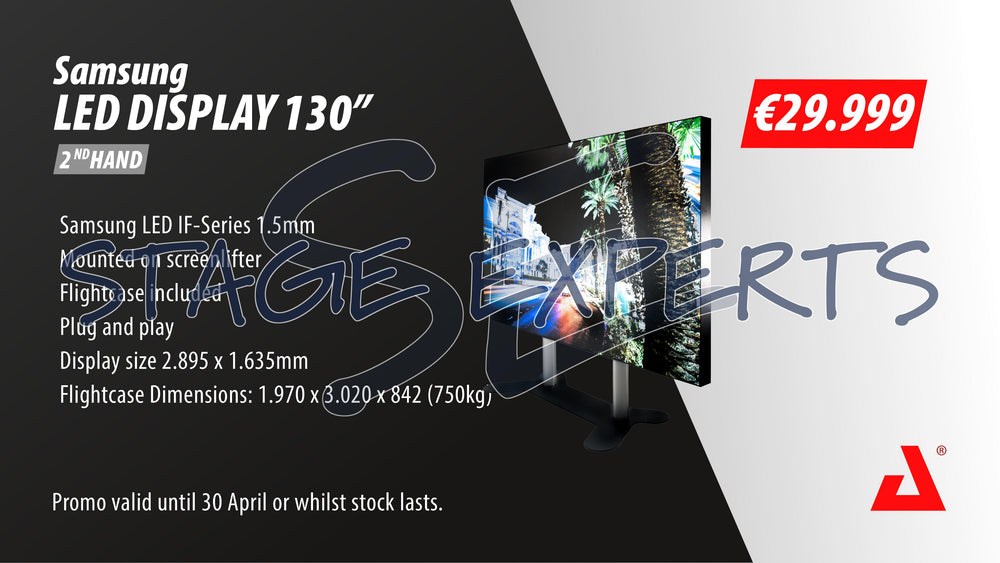 LED DISPLAY 130" - SAMSUNG IF1.5 - FULL LED 1.5MM