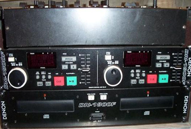 KME/Denon Complete DJ Rack with Mixer, Dual CD & Case