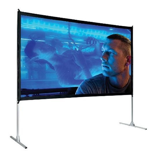 EasyFold 150" 16:10 Frame Screen with Front Fabric & Feet