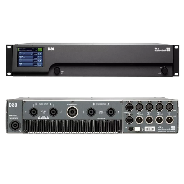 d&b audiotechnik D80 System Amplifier – Used, 8‑Unit Rack