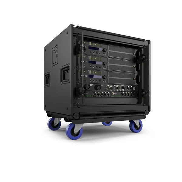 L-Acoustics LA-RAK II AVB amplifier rack with LA12X