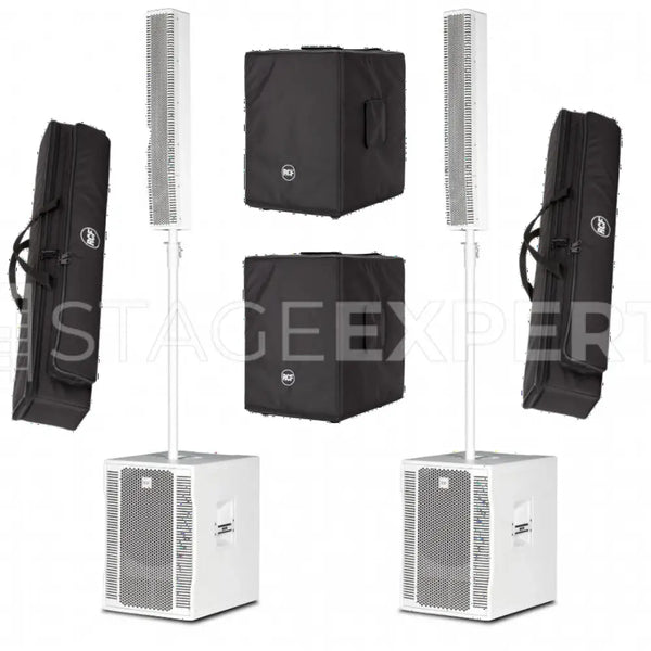 RCF EVOX 12 W White Stereo PA Set with Covers | Pair