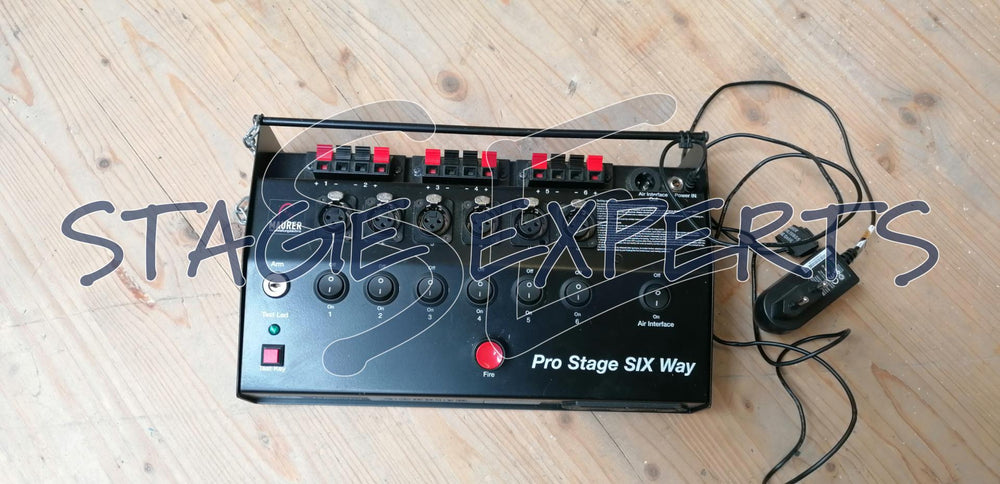 Le Maitre Pyro Pro Stage Controller including 6x launch ramp 6-channel set