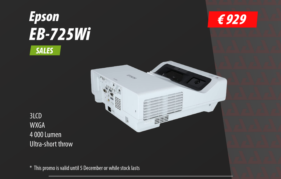 Epson EB-725Wi Interactive UST Laser Projector | Stage Experts