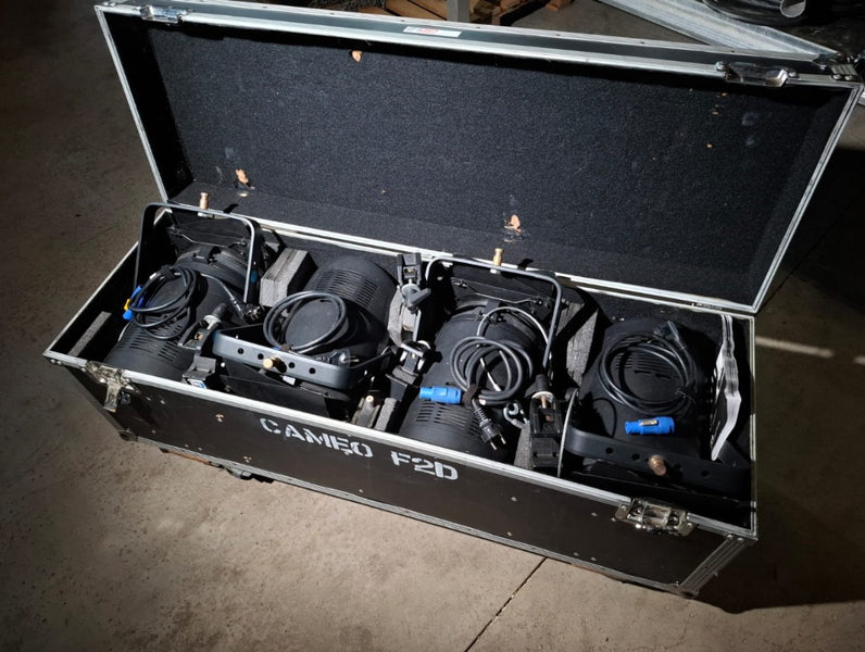 Cameo F2 D Fresnel 4x Set – 5400K Daylight, 200 mm Lens