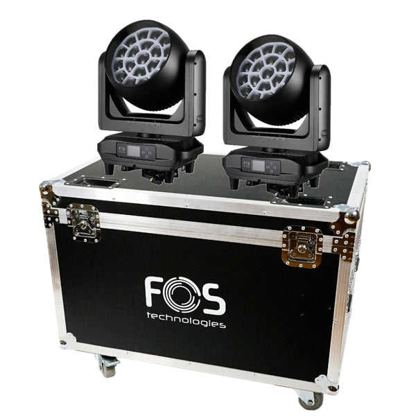 FOS Artisan IP66 Wash Tourset – 2x Outdoor RGBL Wash with Case