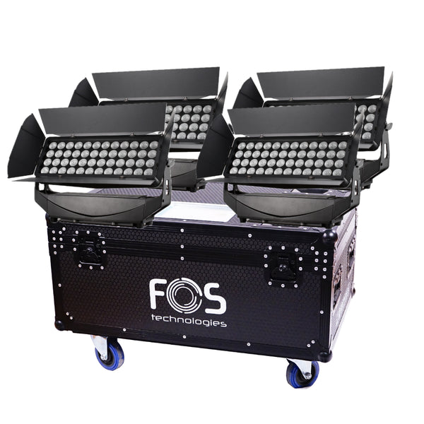 FOS F9 Pro Tourset: 4x IP65 LED Battens with Flightcase