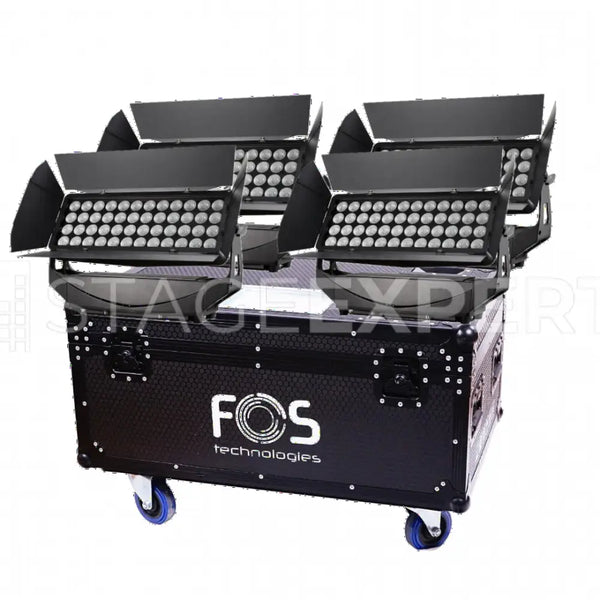 FOS F9 Pro Tourset: 4x IP65 LED Battens with Flightcase