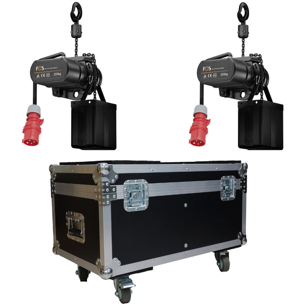 FOS KYRA 250 D8+ Motor Hoist 2-Unit Touring Set with Case